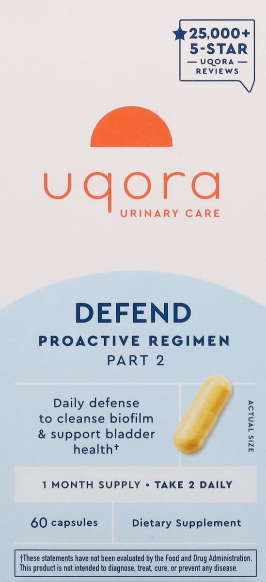 slide 2 of 15, Uqora Defend Capsules, 60 ct
