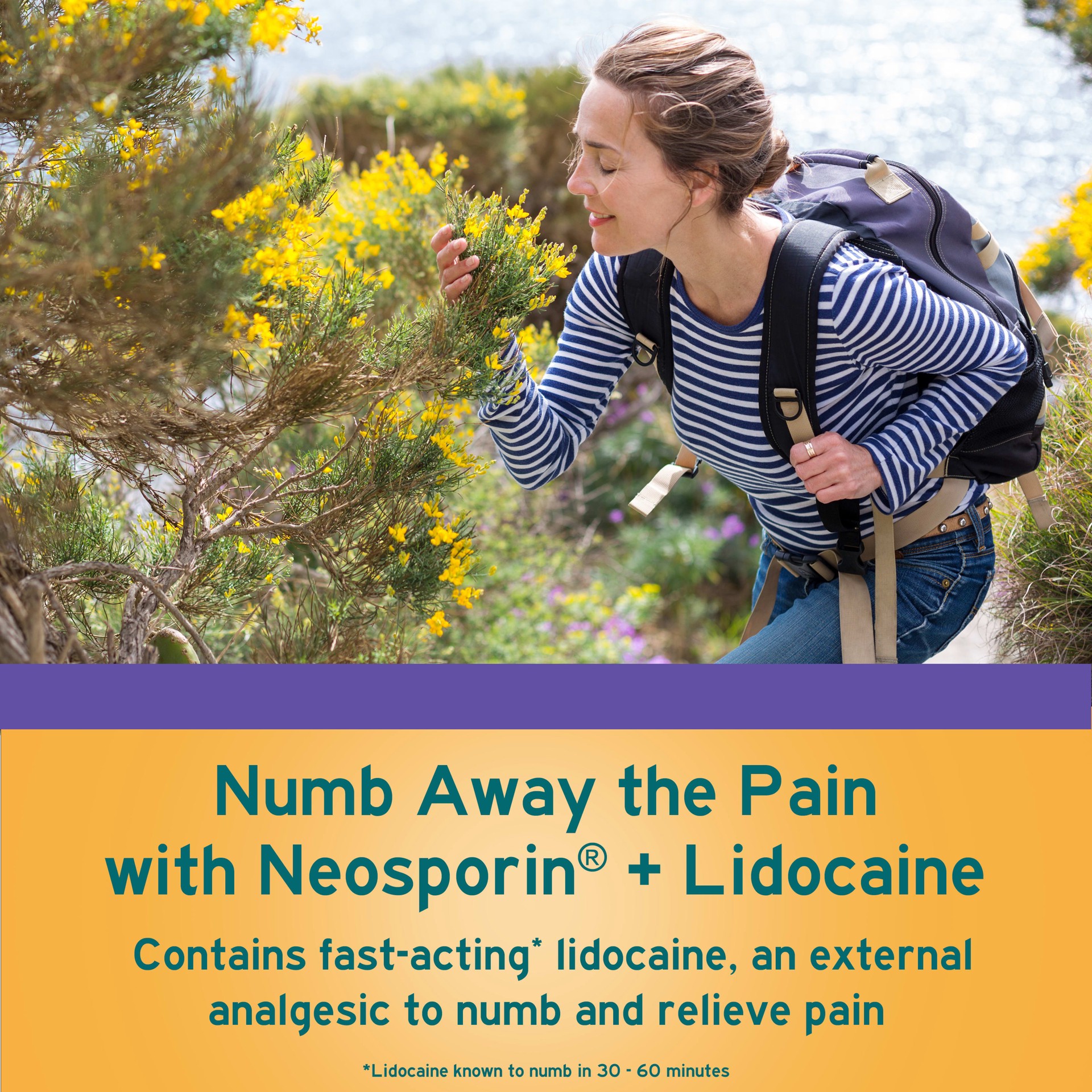 slide 9 of 9, Neosporin + Lidocaine Antibiotic Treatment - 0.5oz, 0.5 oz