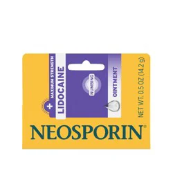 Neosporin + Lidocaine Pain Relief Triple Antibiotic Ointment, 0.5 oz