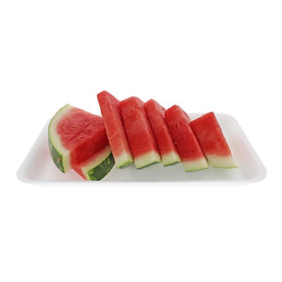slide 1 of 1, Fresh Watermelon Slices Large Tray, 6-7 ct, per lb