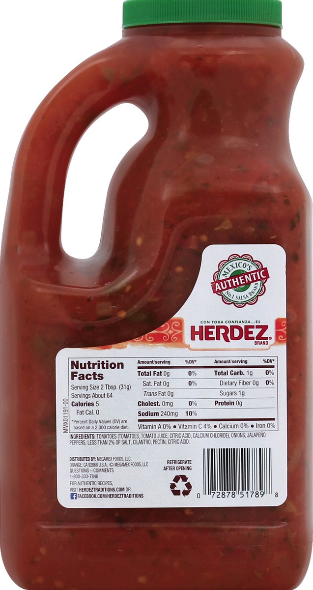 slide 6 of 7, Herdez Salsa Casera 70 oz, 70 oz