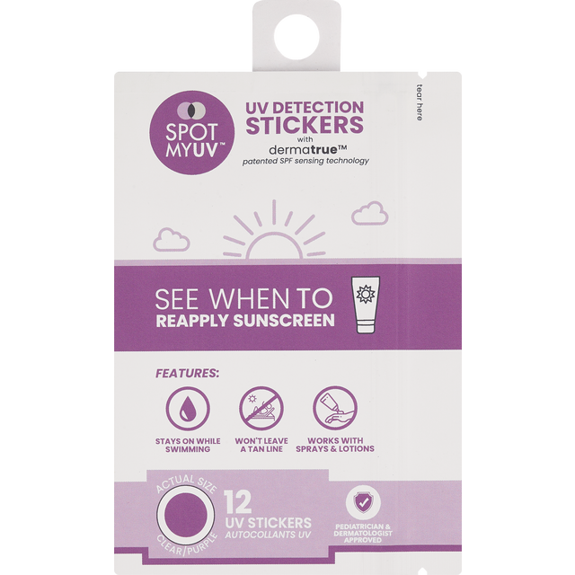slide 1 of 1, UV Detection Stickers, 1 ct