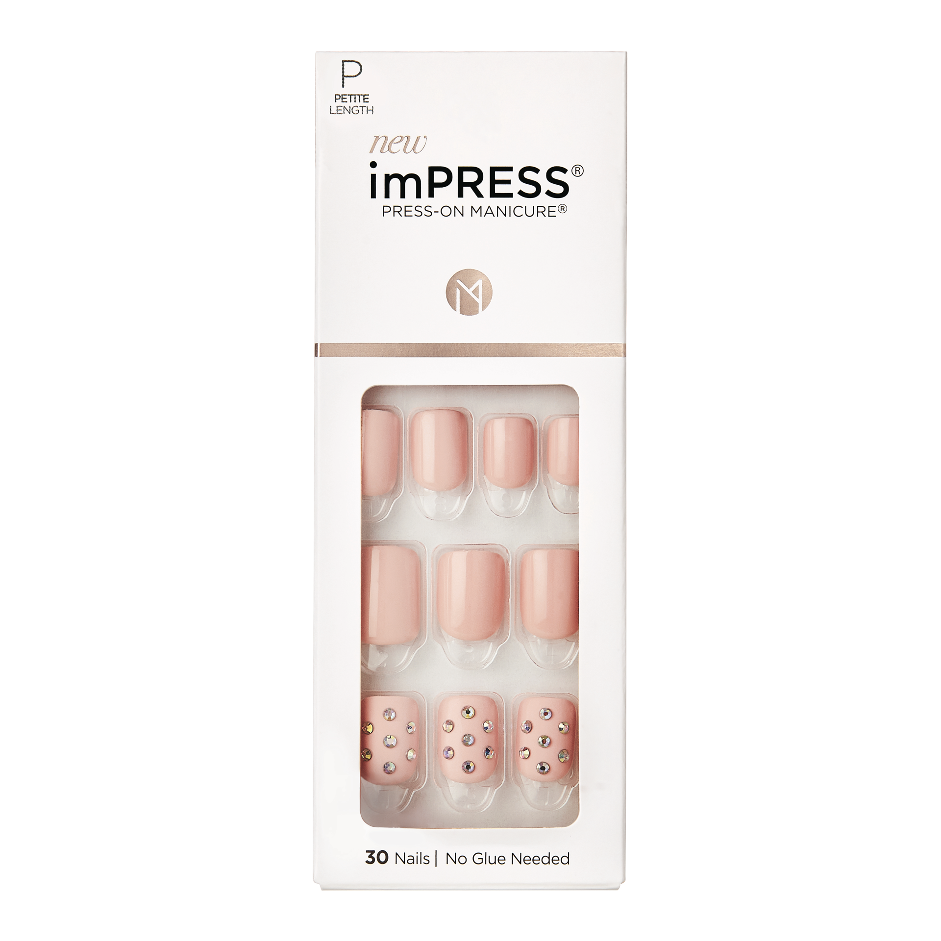 slide 1 of 5, imPRESS Kiss imPRESS Press-On Manicure Nails Petite Secrets, 1 ct