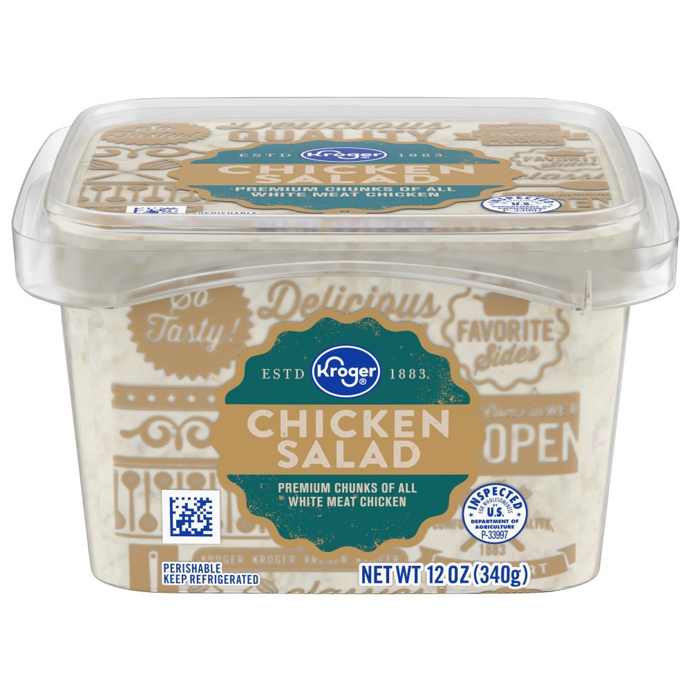 slide 1 of 4, Kroger Chicken Salad, 12 oz