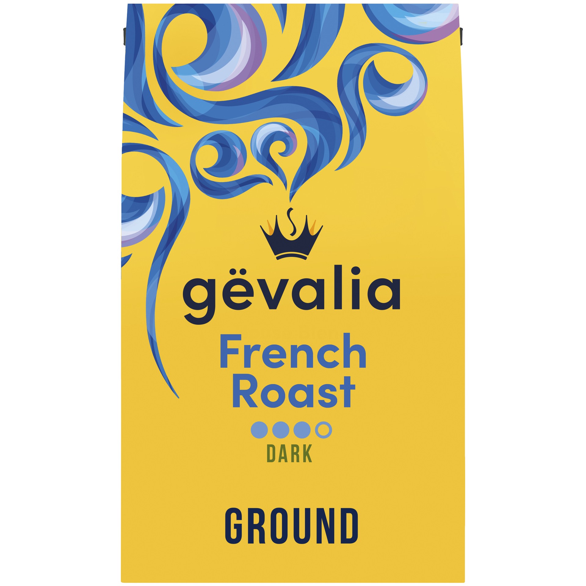 slide 1 of 4, Gevalia French Roast Dark Roast Ground Coffee, 20 oz Bag, 20 oz