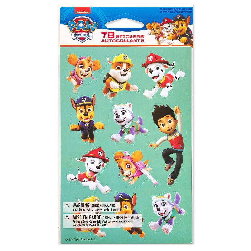 slide 1 of 5, Carlton Cards PAW Patrol 78ct Stickers, 78 ct