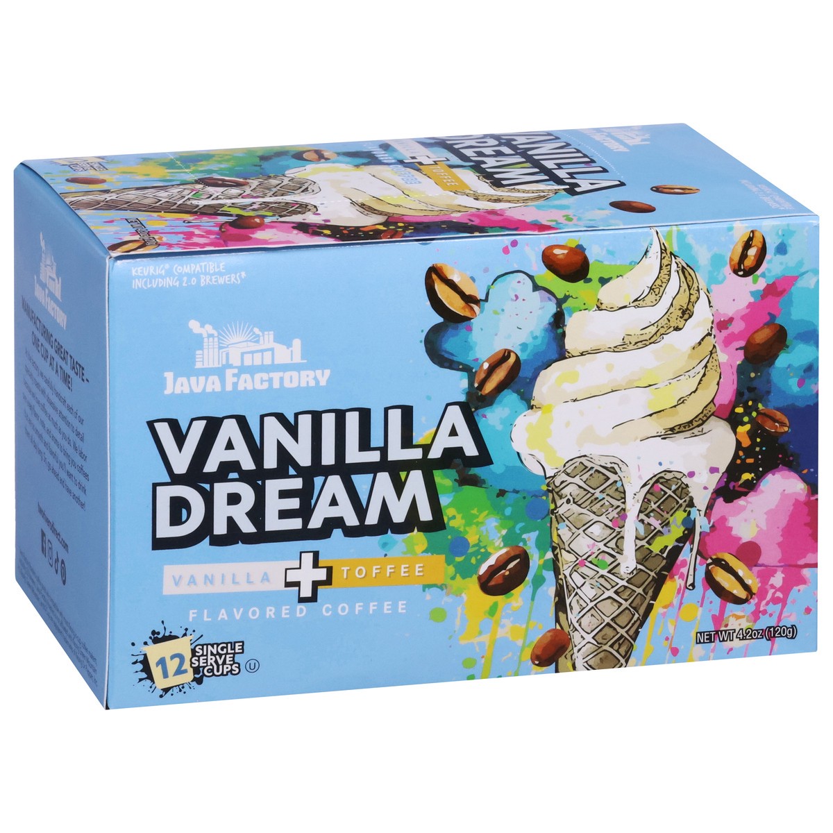 slide 4 of 13, Java Factory Coffee K Cup Vanilla Dream, 12 ct