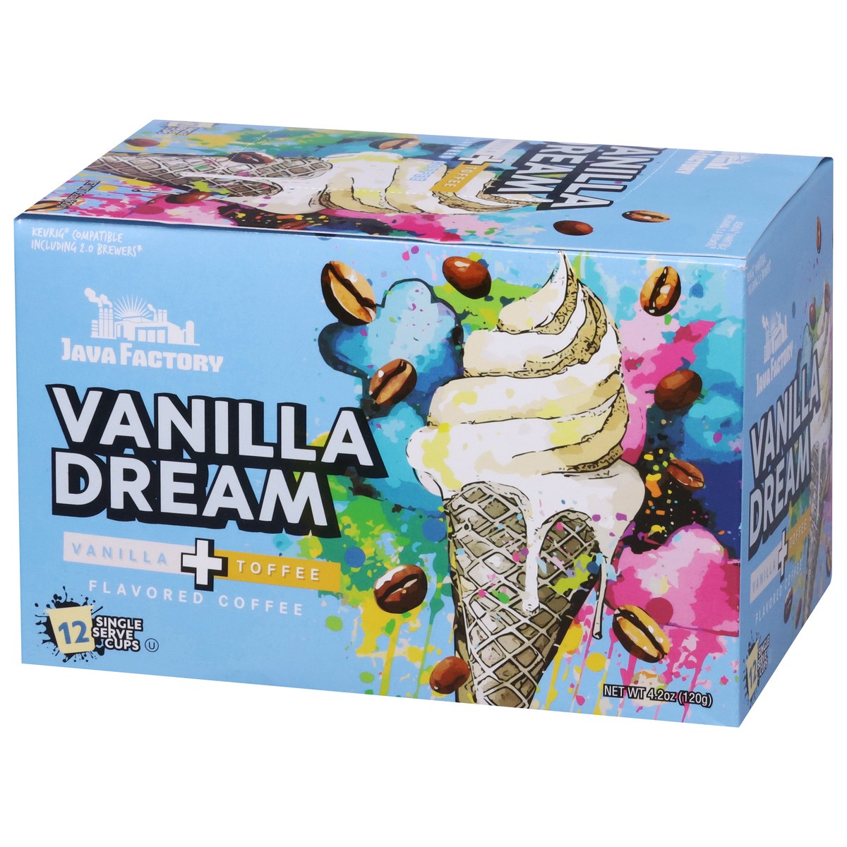 slide 13 of 13, Java Factory Coffee K Cup Vanilla Dream, 12 ct