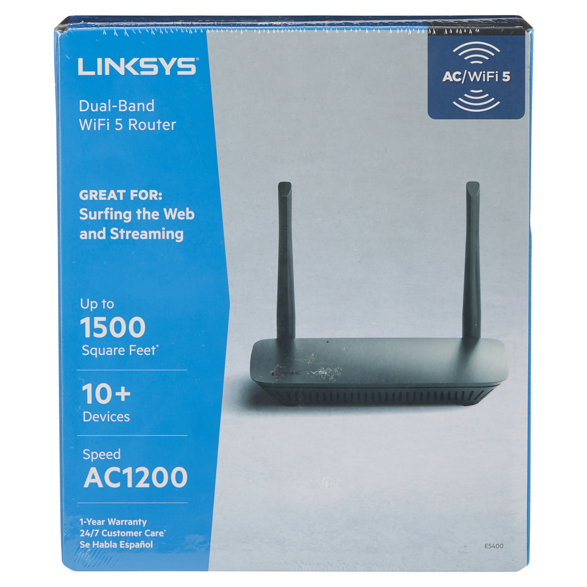 slide 1 of 3, Linksys E5400 Wifi Router Ac1200, 1 ct