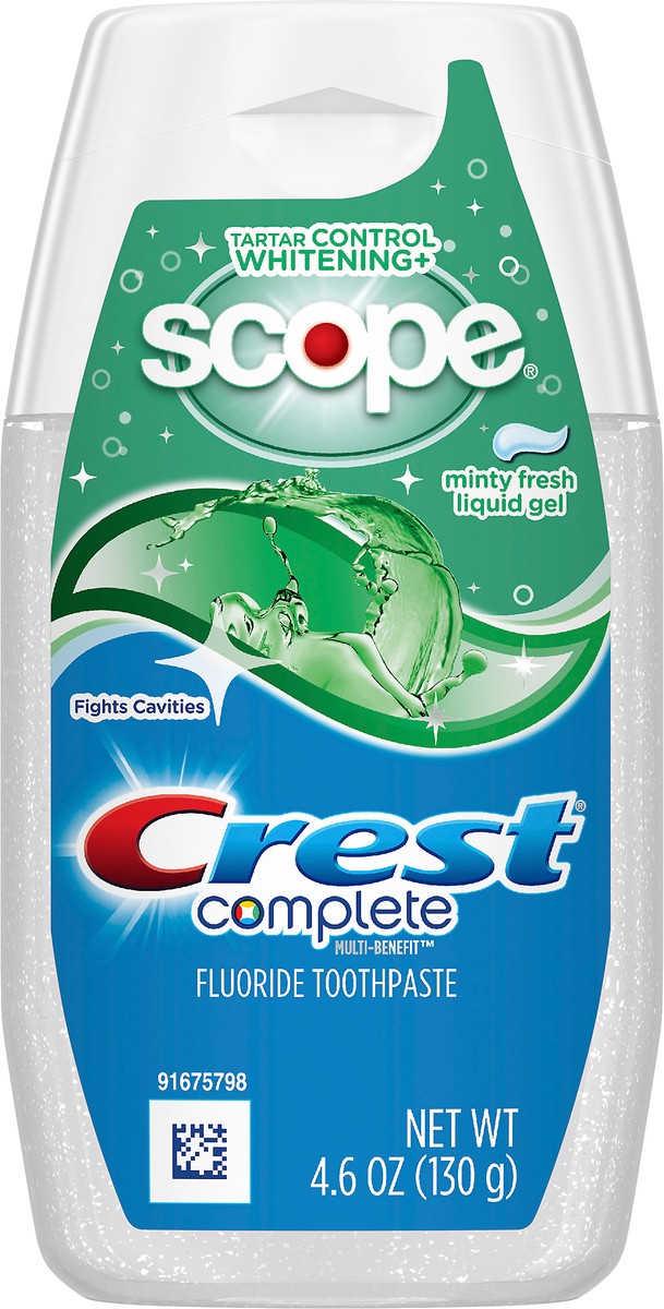slide 4 of 8, Crest Whitening Toothpaste Plus Scope Gel, 4.6 oz