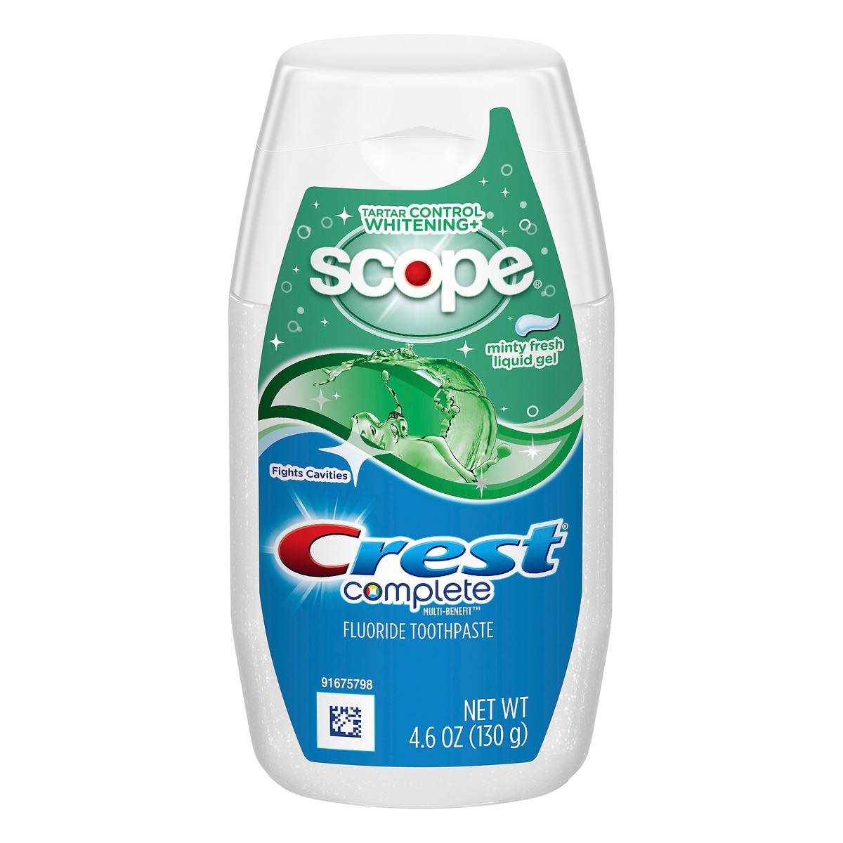 slide 1 of 8, Crest Whitening Toothpaste Plus Scope Gel, 4.6 oz