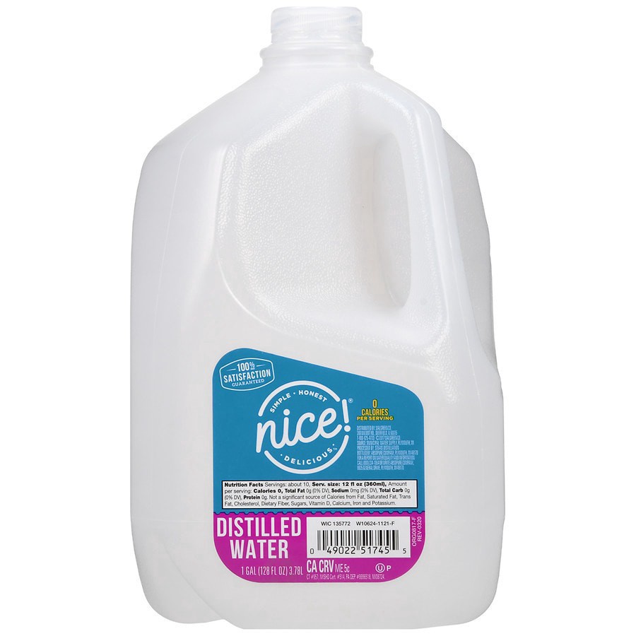 slide 4 of 5, Nice! 1 Gallon Distilled Water - 128 fl oz, 128 fl oz