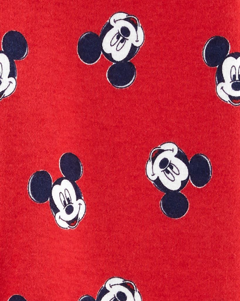slide 2 of 2, Carter's Carters Baby 1-Piece Mickey Mouse 100% Snug Fit Cotton Footie Pajamas Red 12M, 1 ct