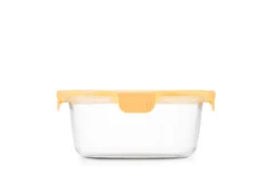 Ello Color Lock 7-Cup Round Glass Food Storage Container