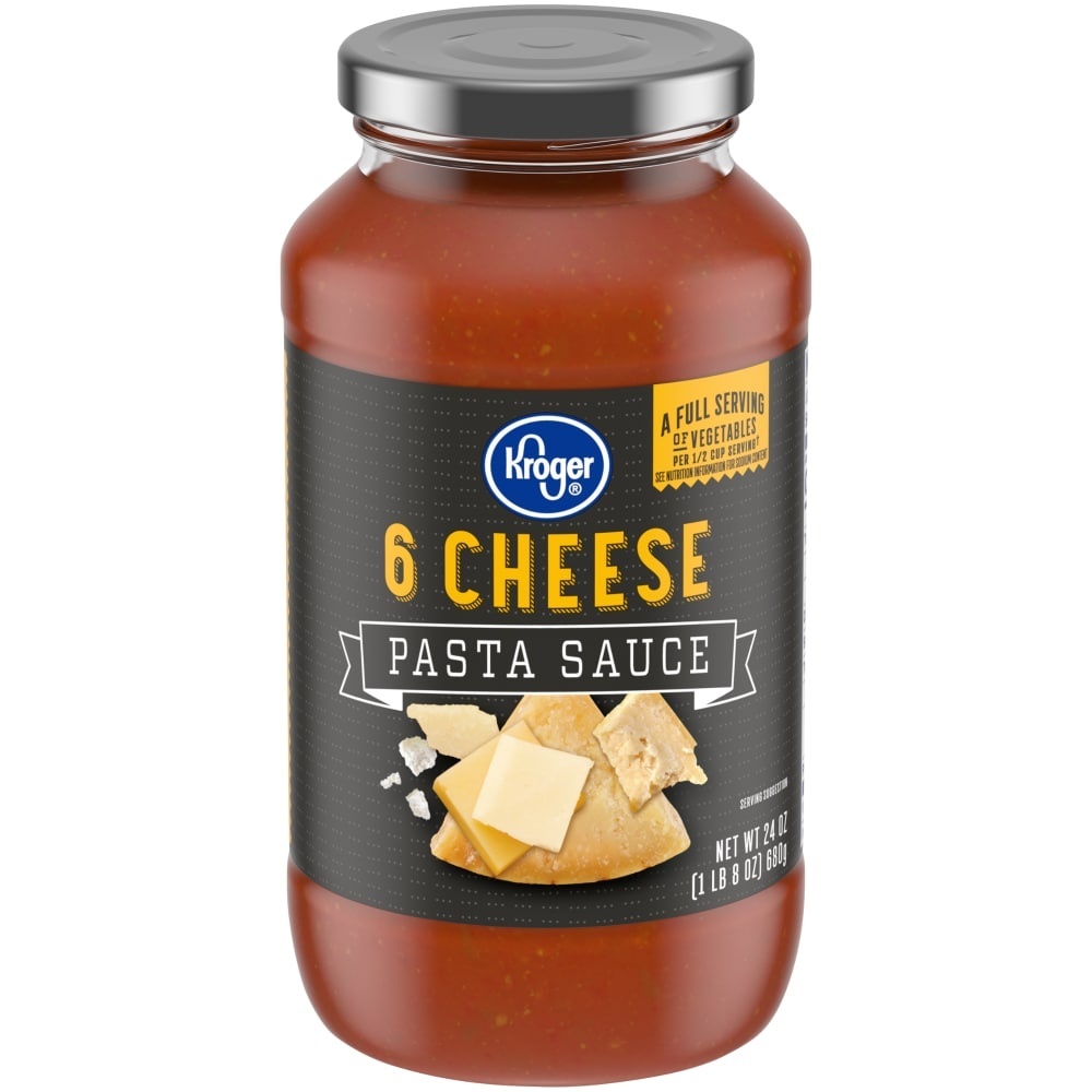 slide 1 of 1, Kroger Homestyle Six Cheese Pasta Sauce, 24 oz