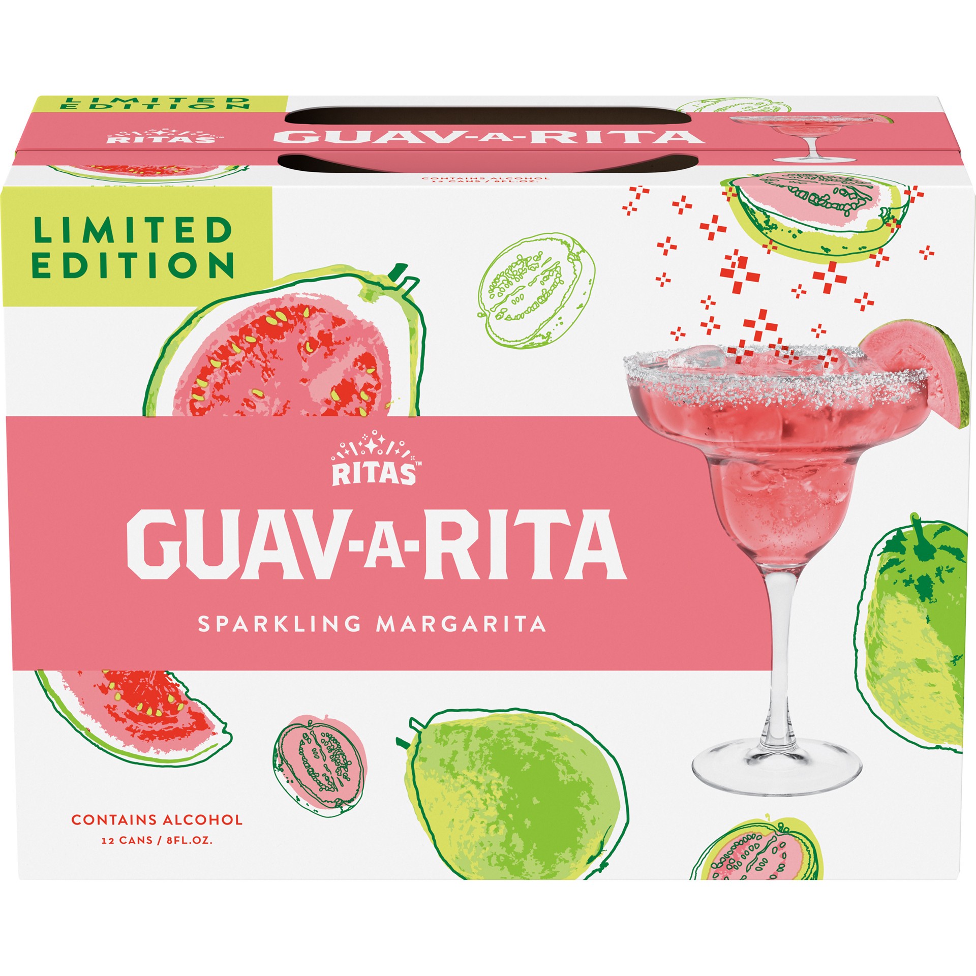 slide 3 of 5, RITAS 12 Pack Sparkling Guav-A-Rita Margarita 12 ea, 12 ct; 8 fl oz