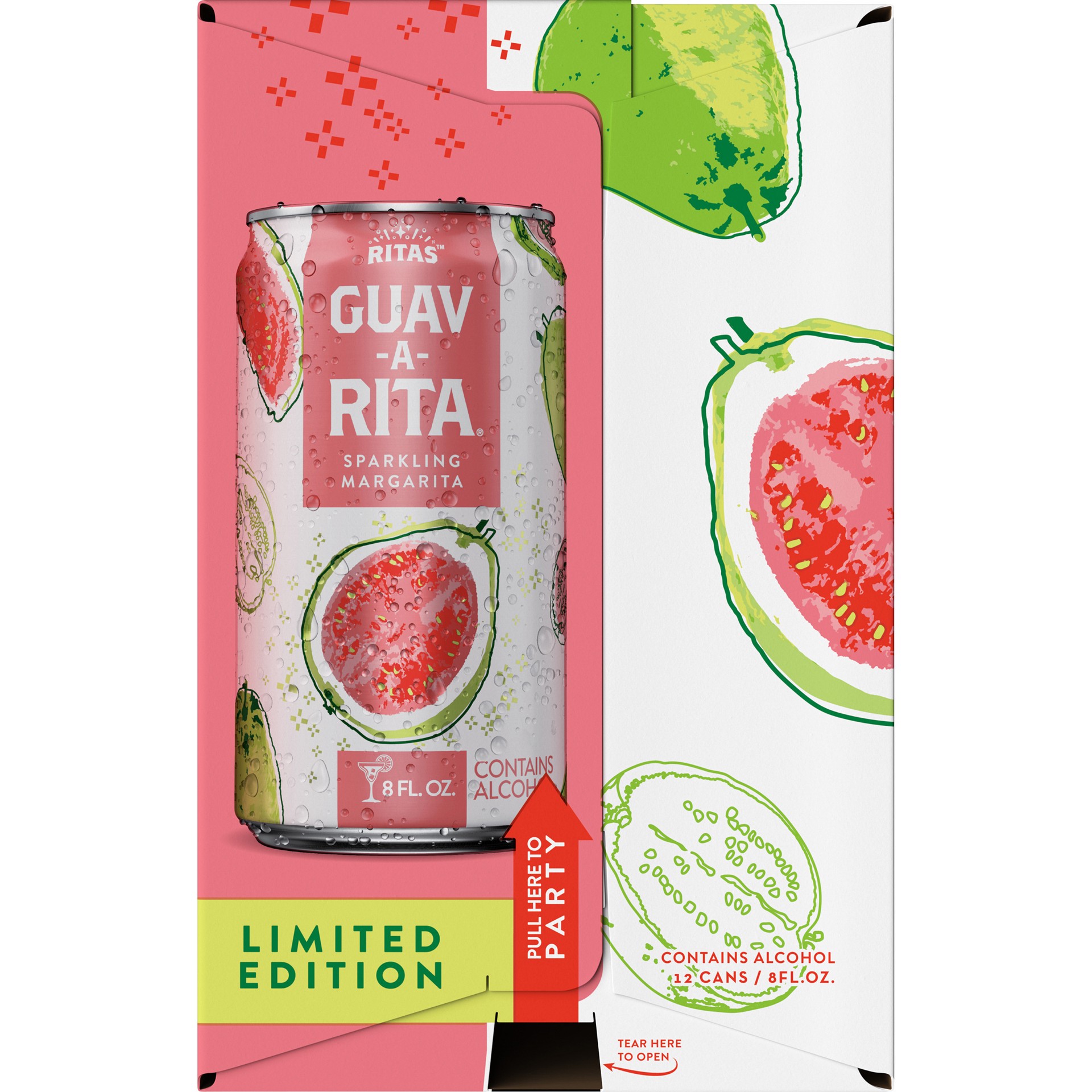 slide 4 of 5, RITAS 12 Pack Sparkling Guav-A-Rita Margarita 12 ea, 12 ct; 8 fl oz