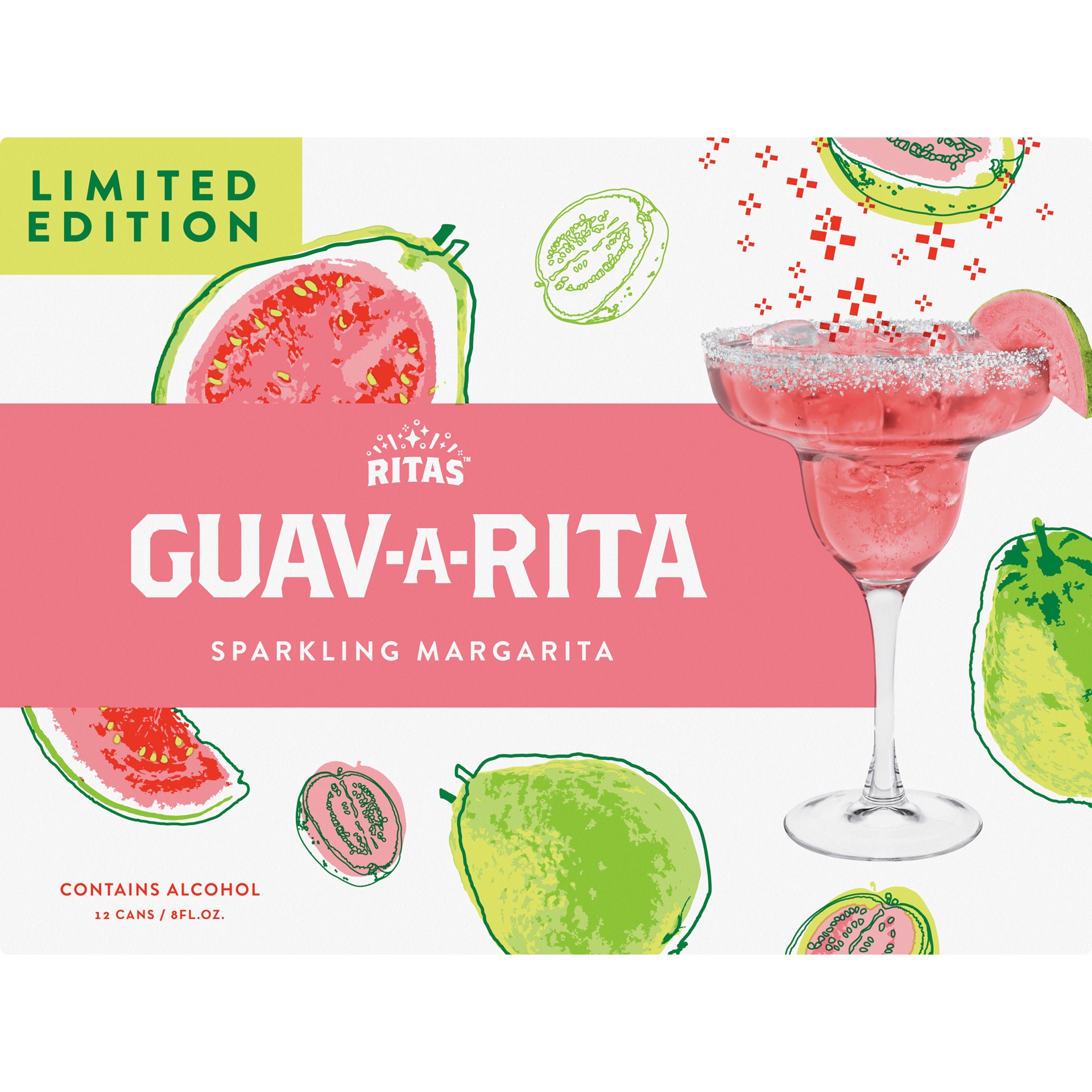 slide 2 of 5, RITAS 12 Pack Sparkling Guav-A-Rita Margarita 12 ea, 12 ct; 8 fl oz