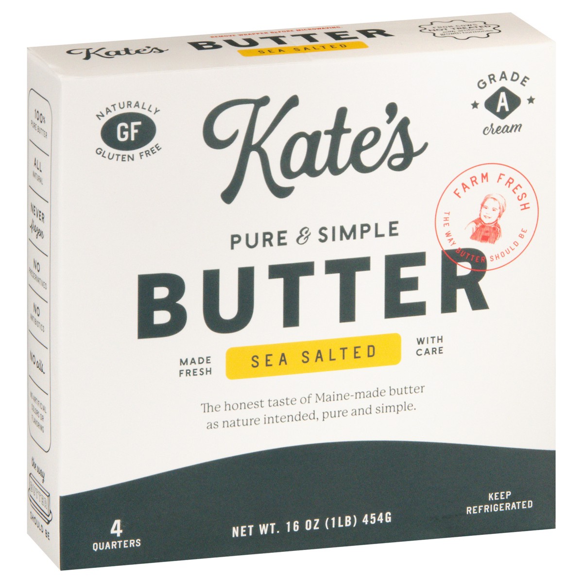 slide 4 of 14, Kate's Homemade Butter - Sea Salted, 16 oz