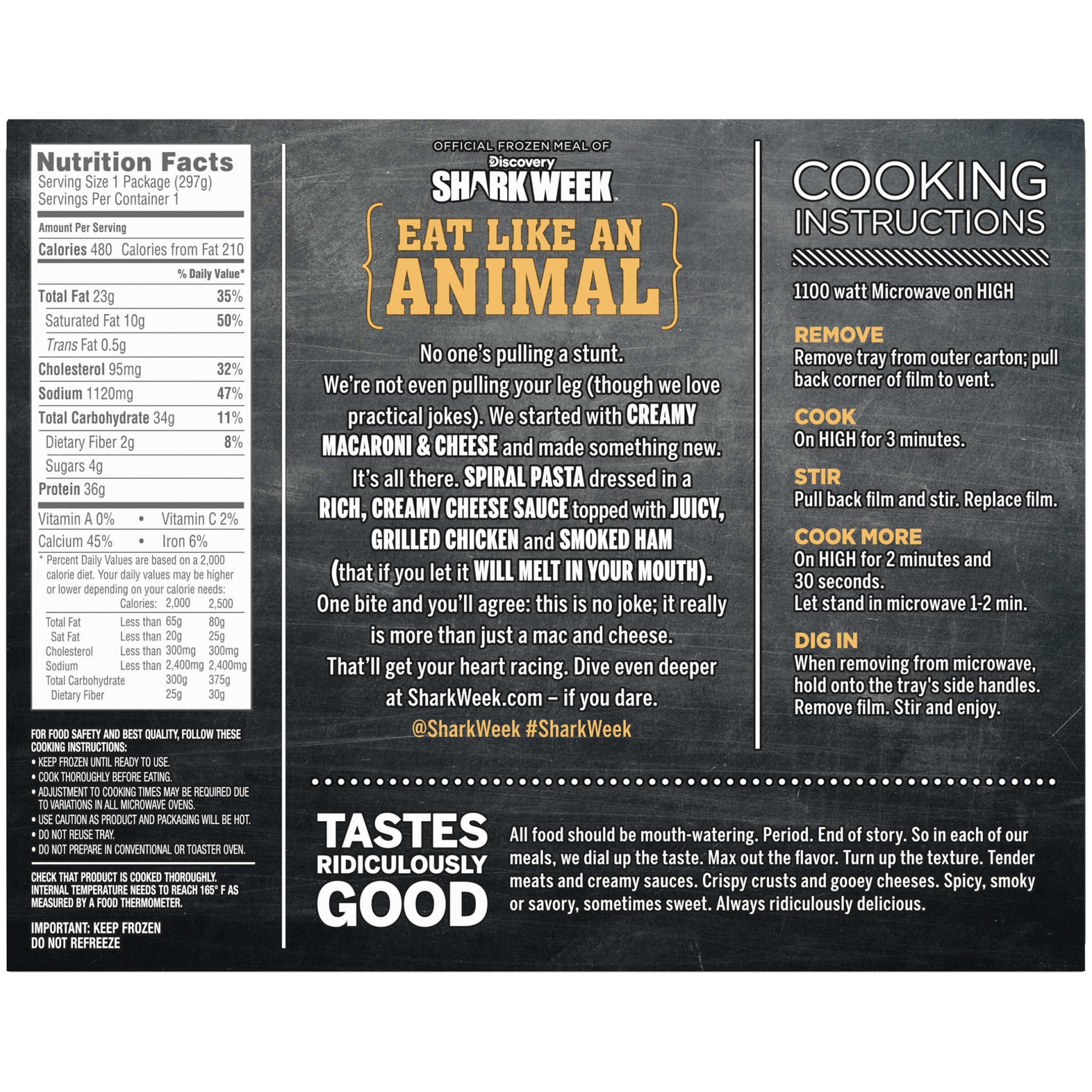 DEVOUR Chicken Cordon Bleu Mac & Cheese Frozen Meal, 10.5 ox Box 10.5 oz Shipt