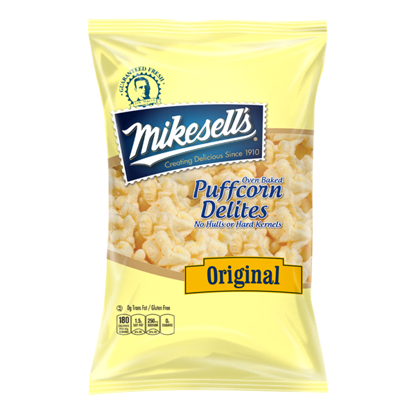 slide 1 of 1, Mikesell's Original Puffcorn Delites, 6 oz