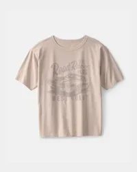 Oshkosh Boys Road Racer Car Graphic Tee - Tan - Size 14