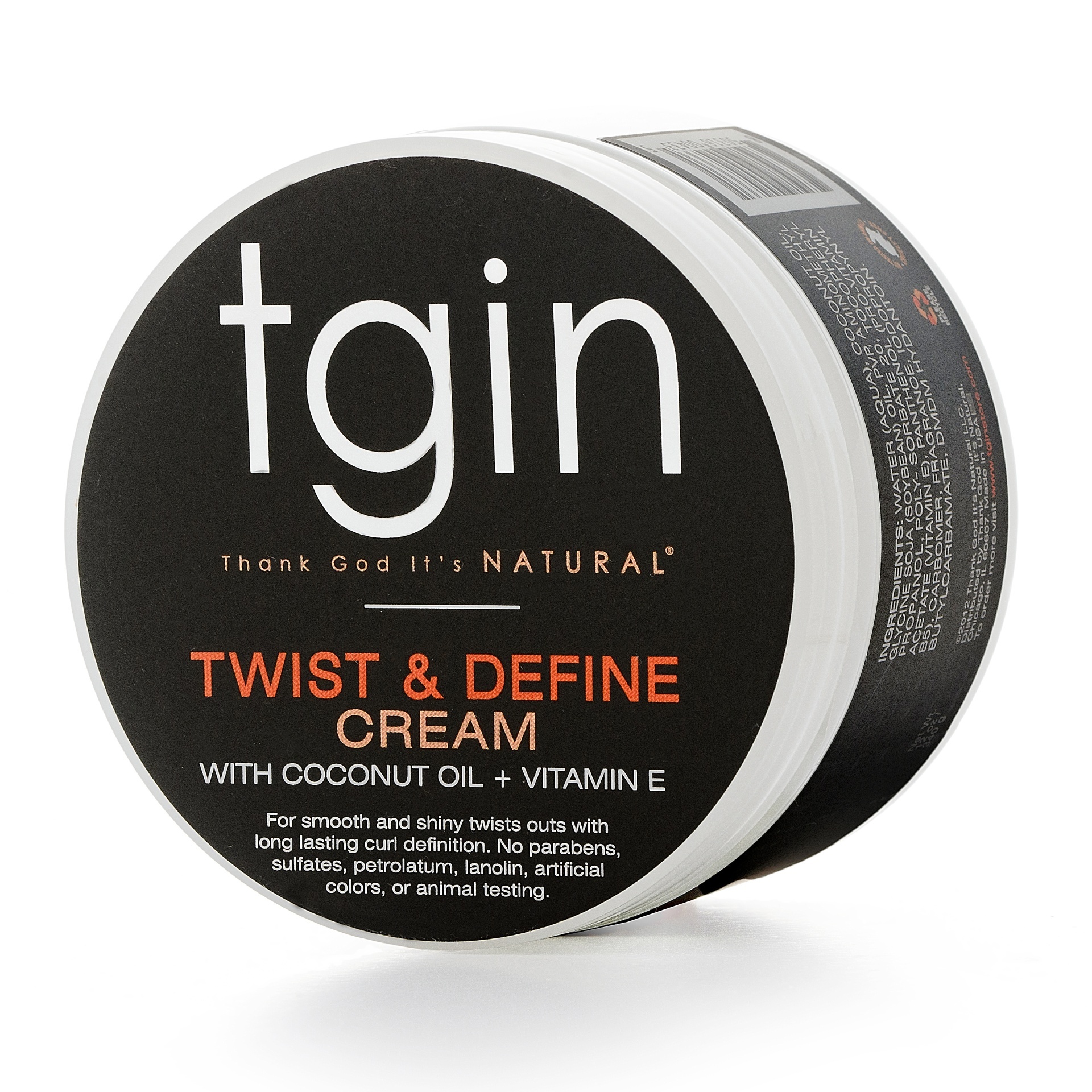 slide 1 of 1, TGIN Twist & Define Cream With Coconut Oil, 12 oz