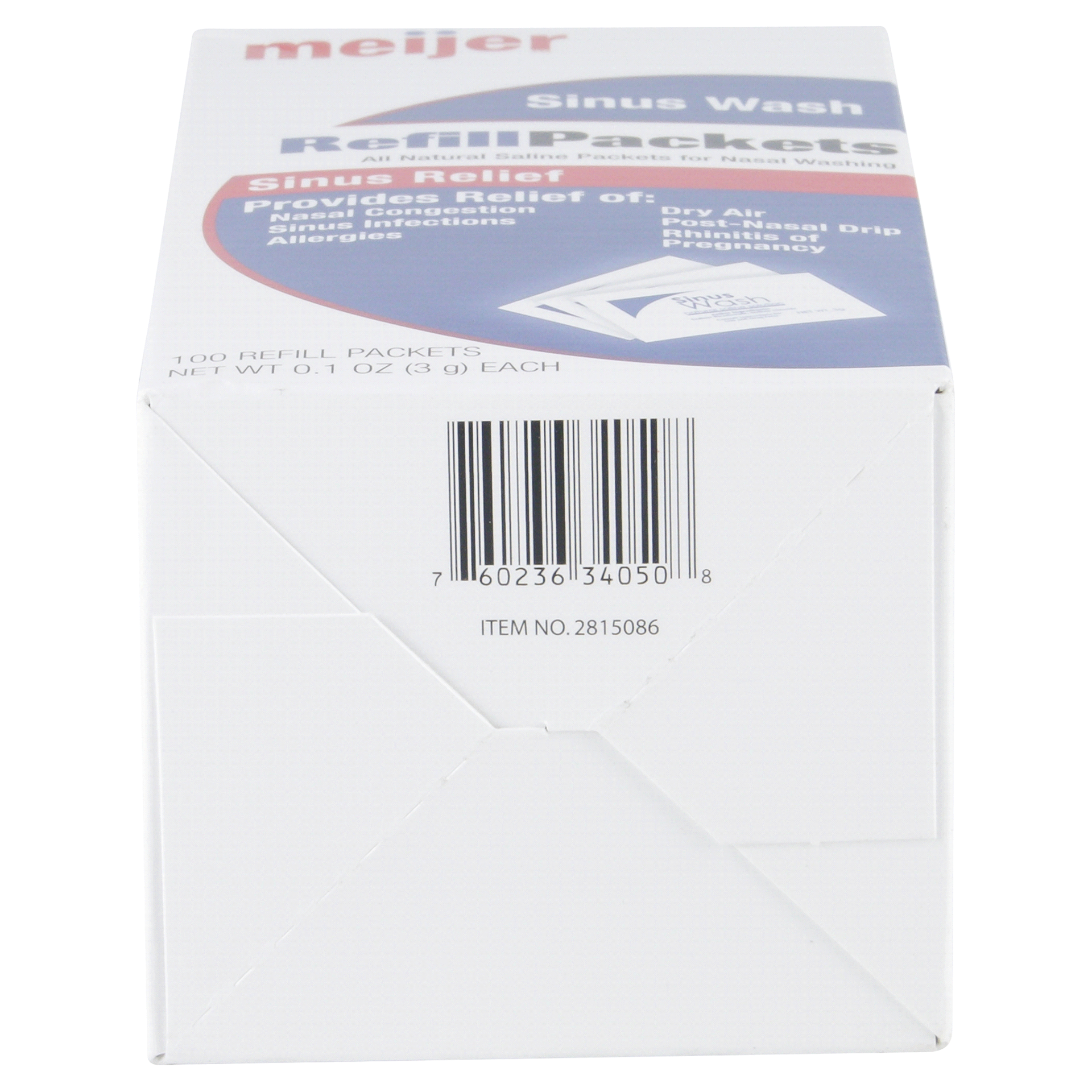 slide 17 of 17, Meijer Sinus Wash Saline Refill Packets, 100 ct