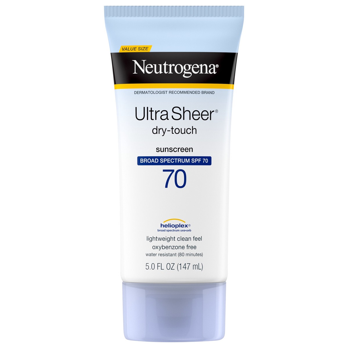 slide 1 of 6, Neutrogena Ultra Sheer Dry-Touch Broad Spectrum Sunscreen SPF 70, 5 oz