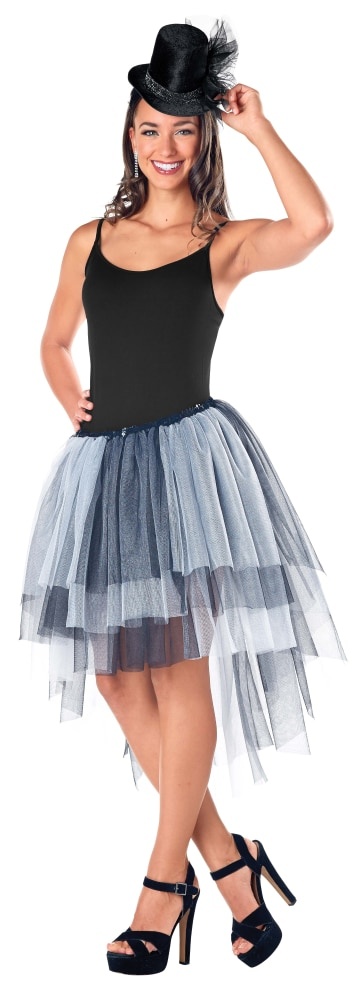 slide 1 of 1, Seasons Waterfall Tutu - Black/White, 1 ct