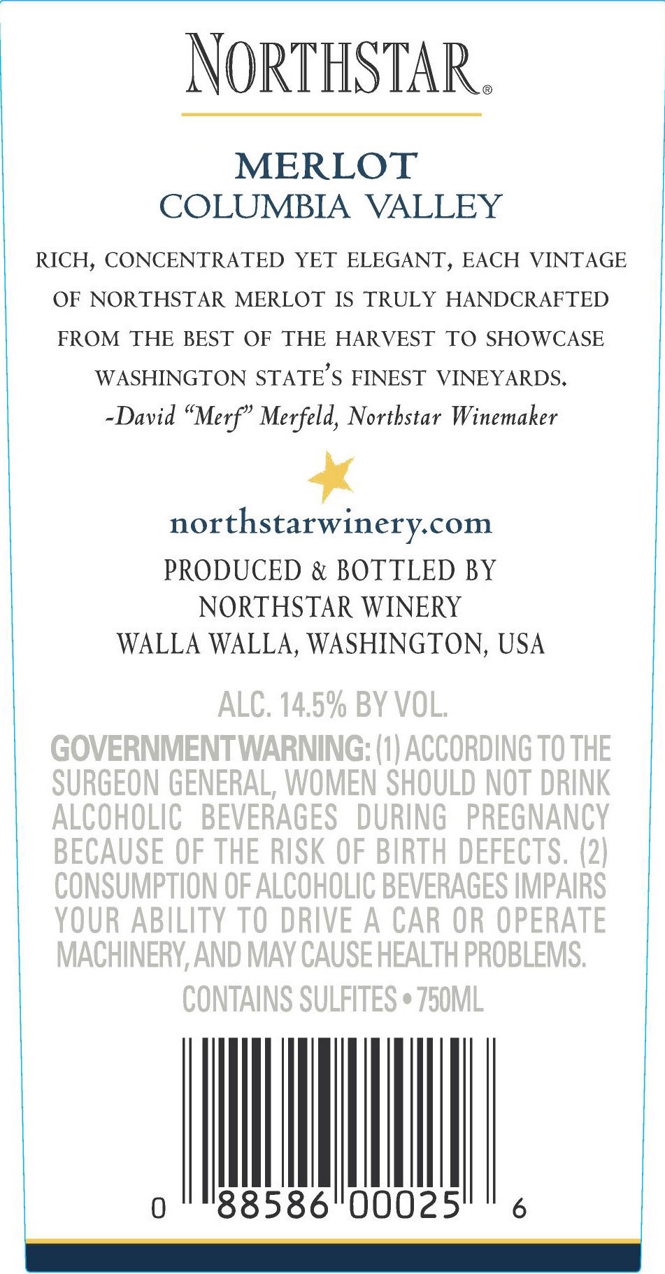 slide 4 of 4, North Star Northstar Merlot 750ml, 750 ml