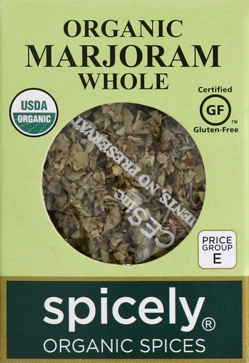 slide 2 of 4, Spicely Organic Spices Marjoram 0.1 oz, 0.1 oz