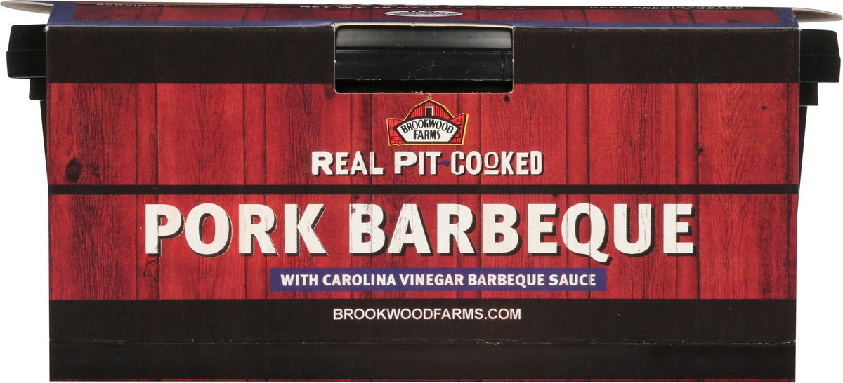 slide 9 of 12, Brookwood Farms Real Pit-Cooked Pork Barbeque with Carolina Vinegar BBQ Sauce 16 oz, 16 oz