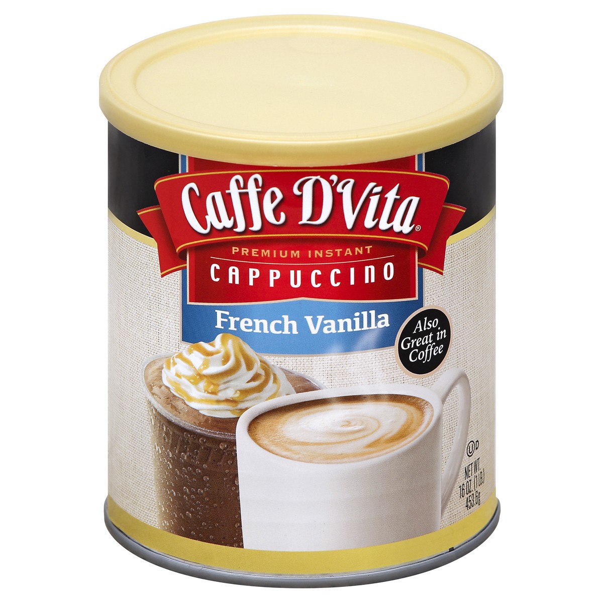 slide 2 of 3, CAFE DVITA French Vanilla Cappuccino - 16 oz, 16 oz