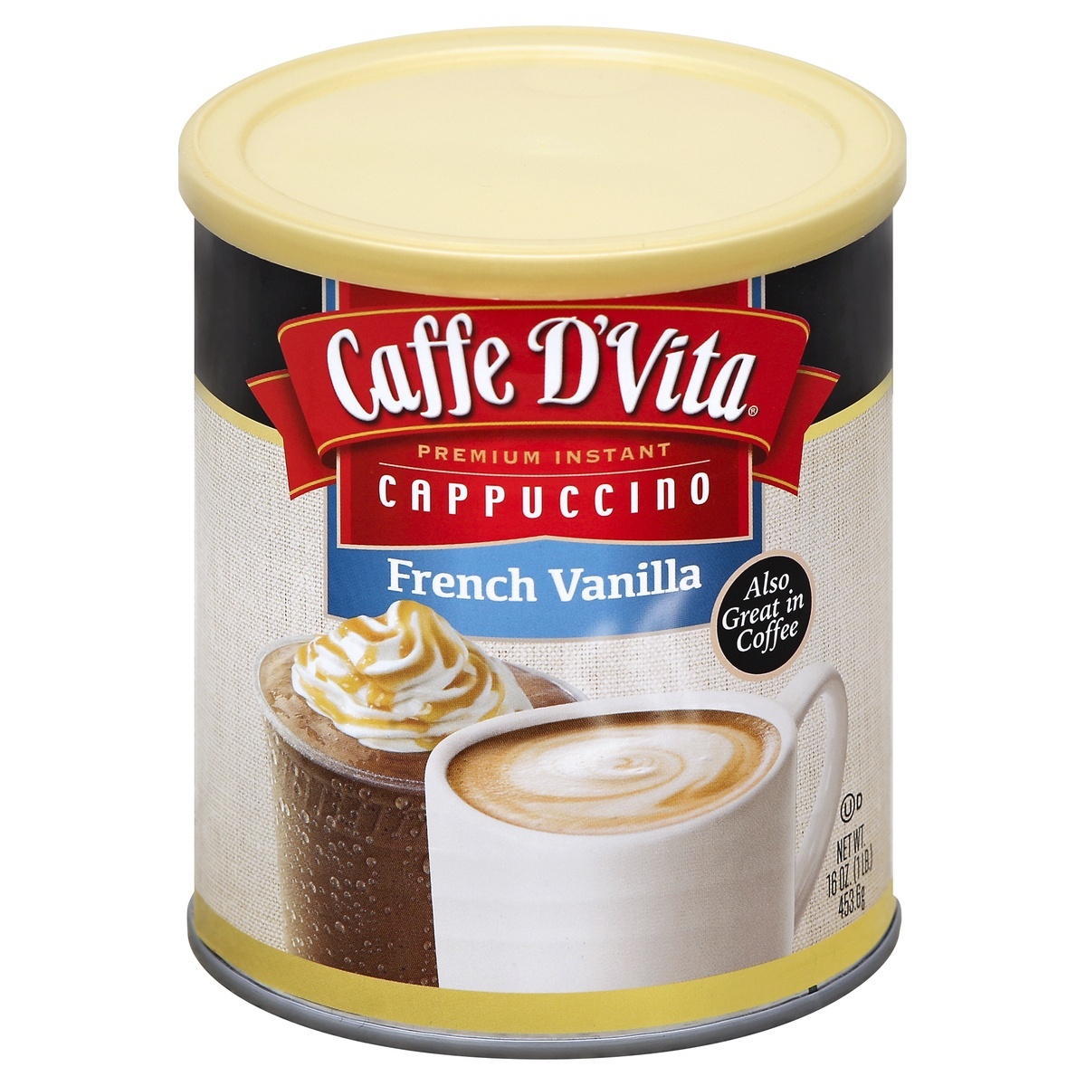 slide 1 of 1, CAFE DVITA French Vanilla Cappuccino, 16 oz