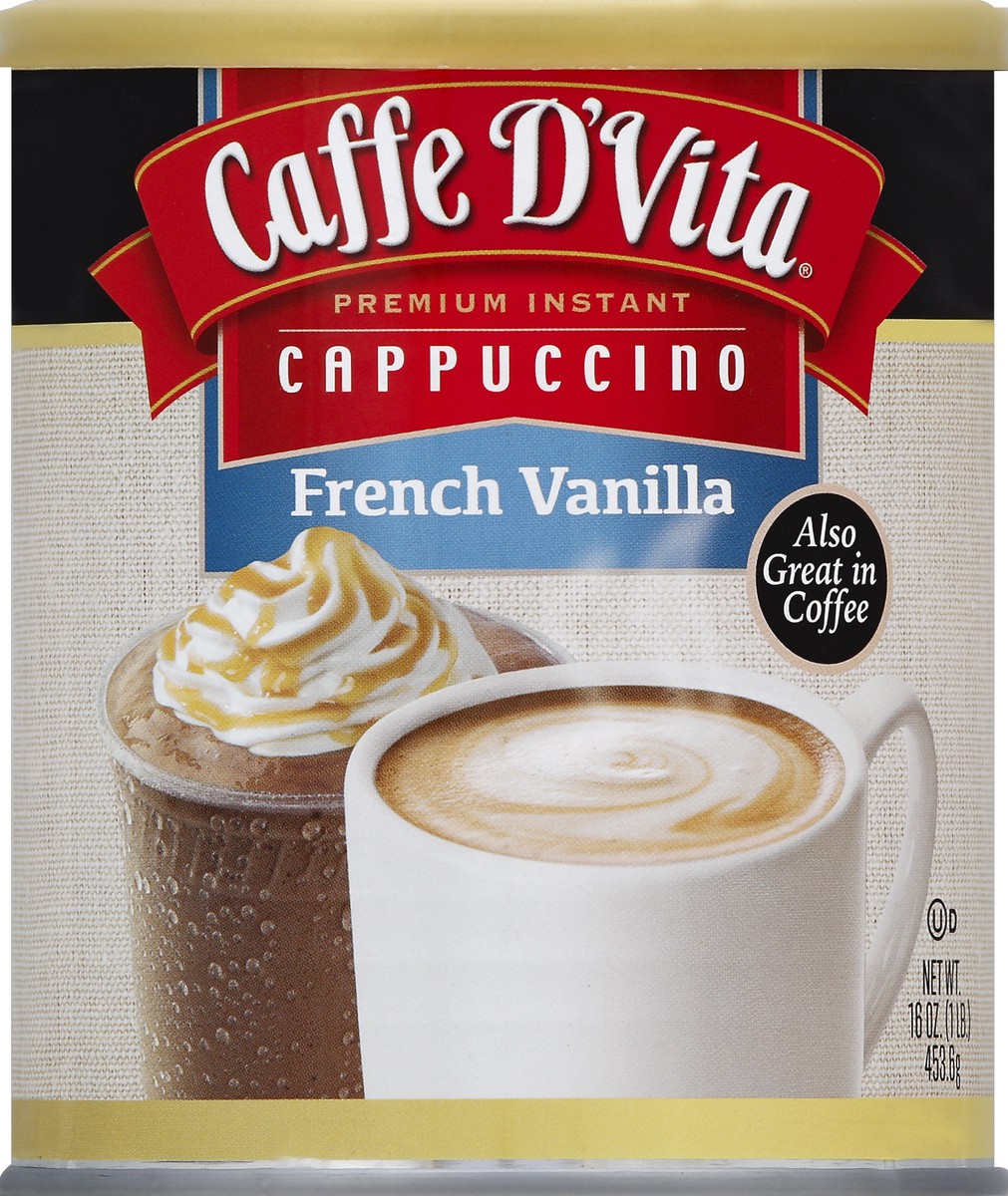 slide 1 of 3, CAFE DVITA French Vanilla Cappuccino - 16 oz, 16 oz