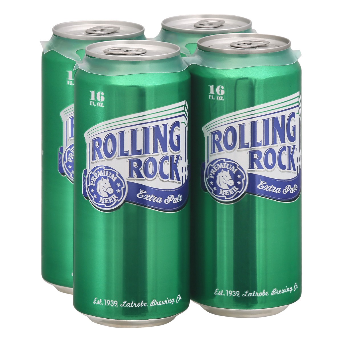 slide 2 of 8, Rolling Rock Extra Pale Beer, 4.4% ABV, 16 fl oz