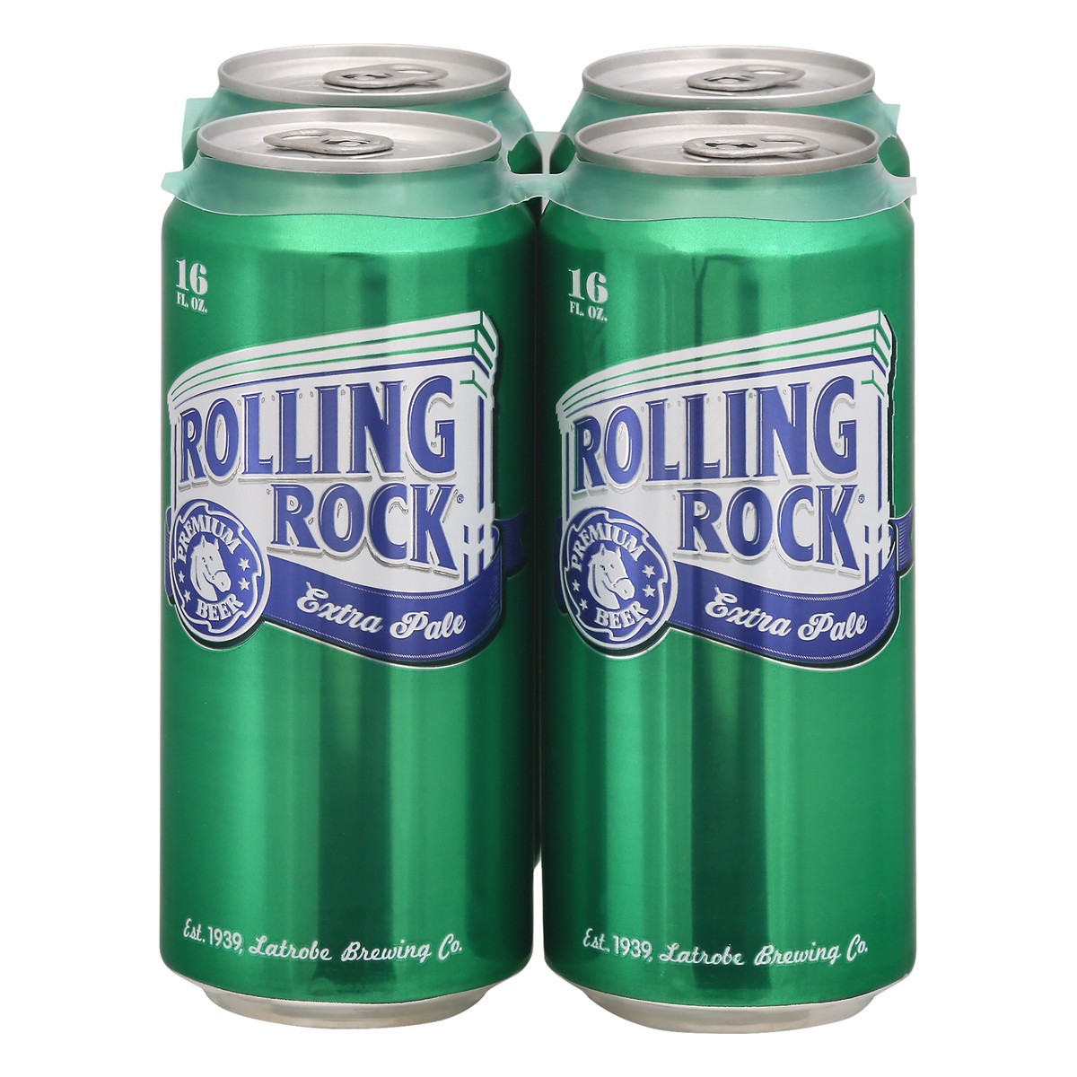 slide 1 of 8, Rolling Rock Extra Pale Beer, 4.4% ABV, 16 fl oz