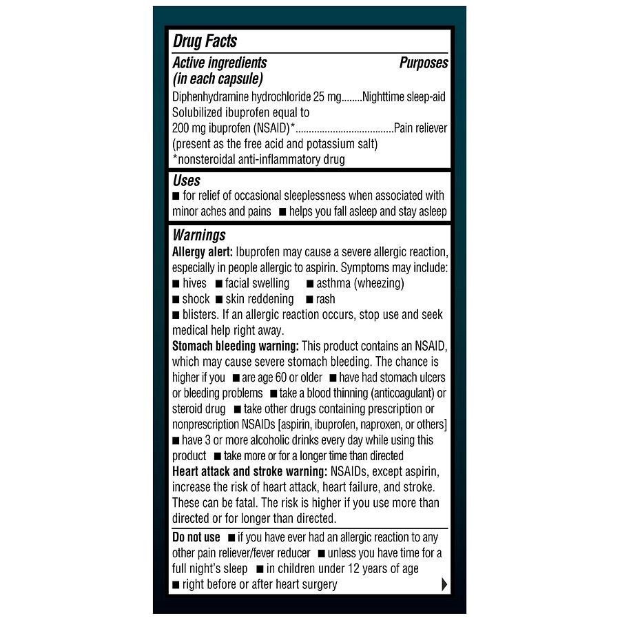 slide 2 of 5, Walgreens Ibuprofen PM Softgels, 40 ct