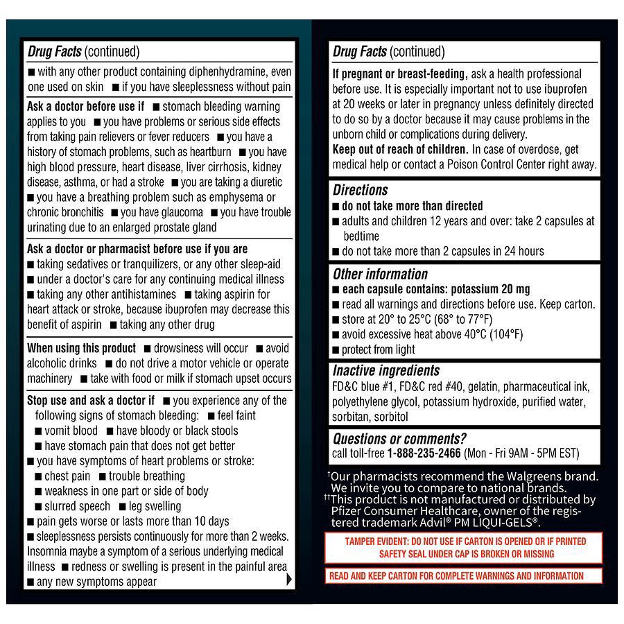 slide 3 of 5, Walgreens Ibuprofen PM Softgels, 40 ct