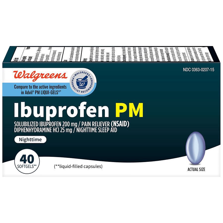 slide 1 of 5, Walgreens Ibuprofen PM Softgels, 40 ct