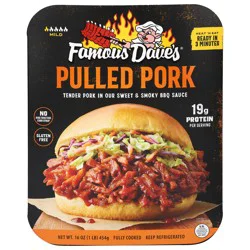 Famous Dave's Mild Honey Hickory Pulled Pork 16 oz