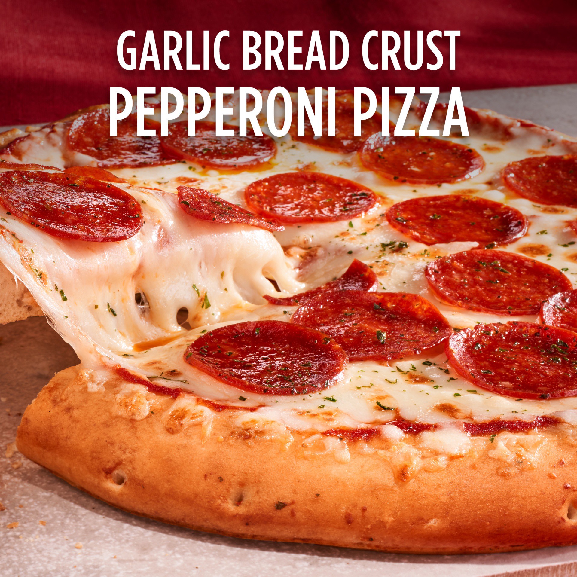 slide 5 of 7, DiGiorno Pepperoni Garlic Bread Pizza, 27 oz