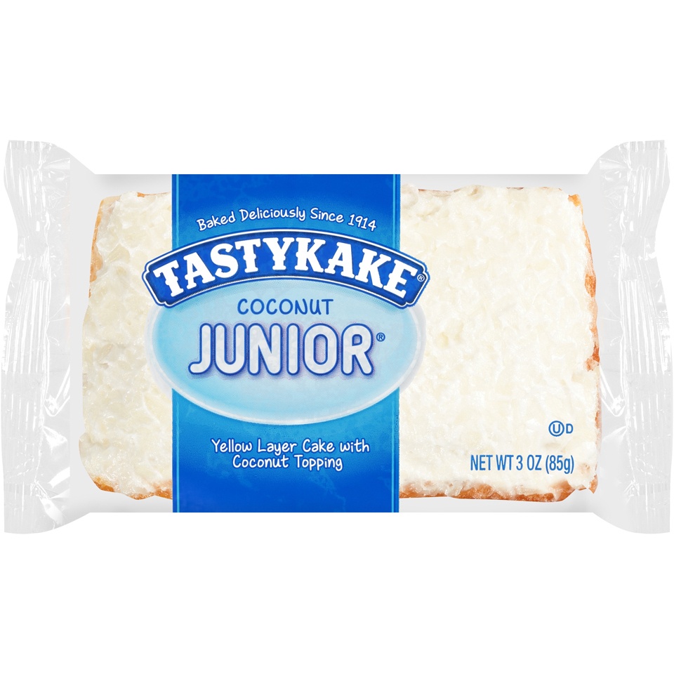 slide 1 of 6, Tastykake Coconut Junior Cake, 3 oz
