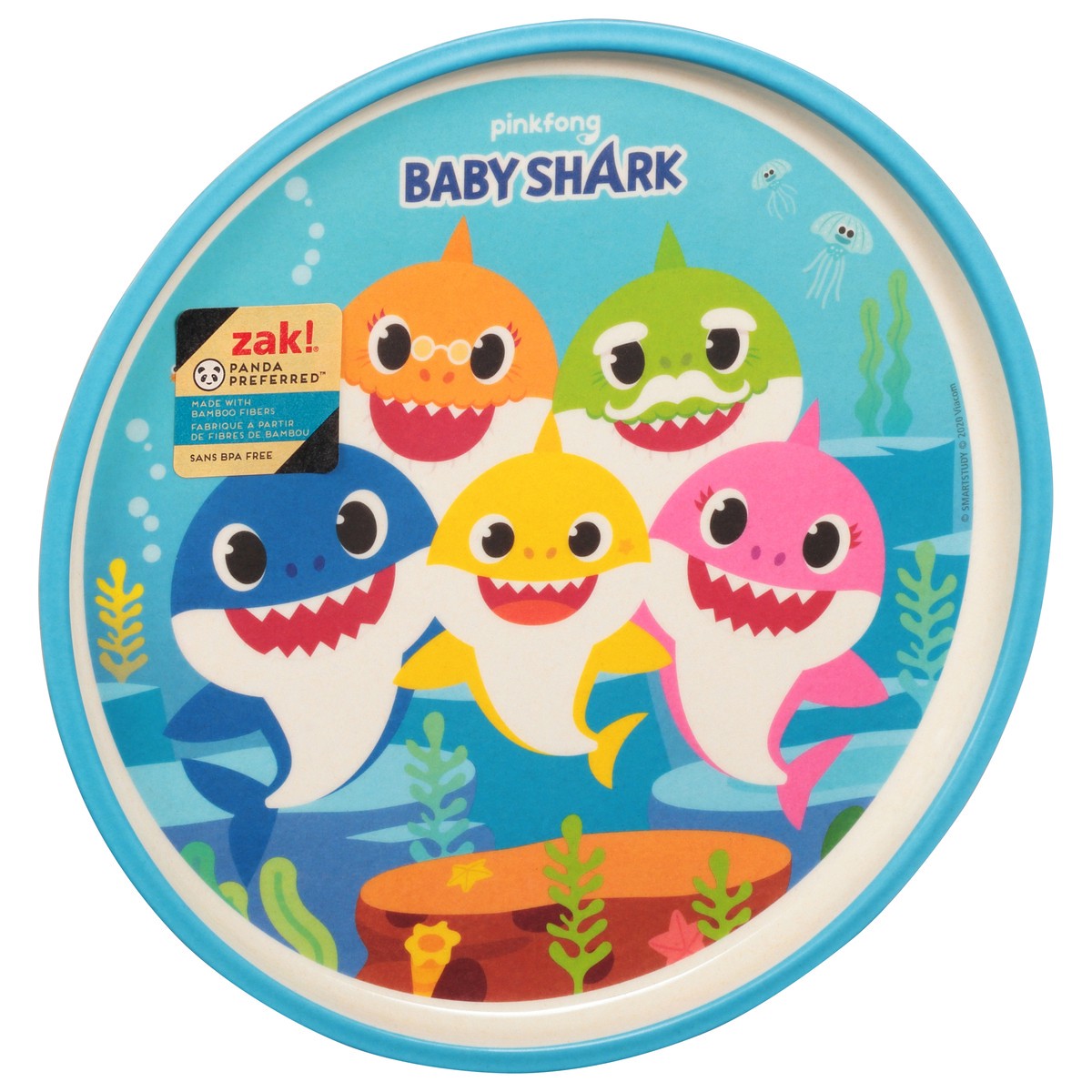 slide 2 of 9, Zak! Designs Zak Designs, Inc. Zak! Plate, Baby Shark, 1 ct