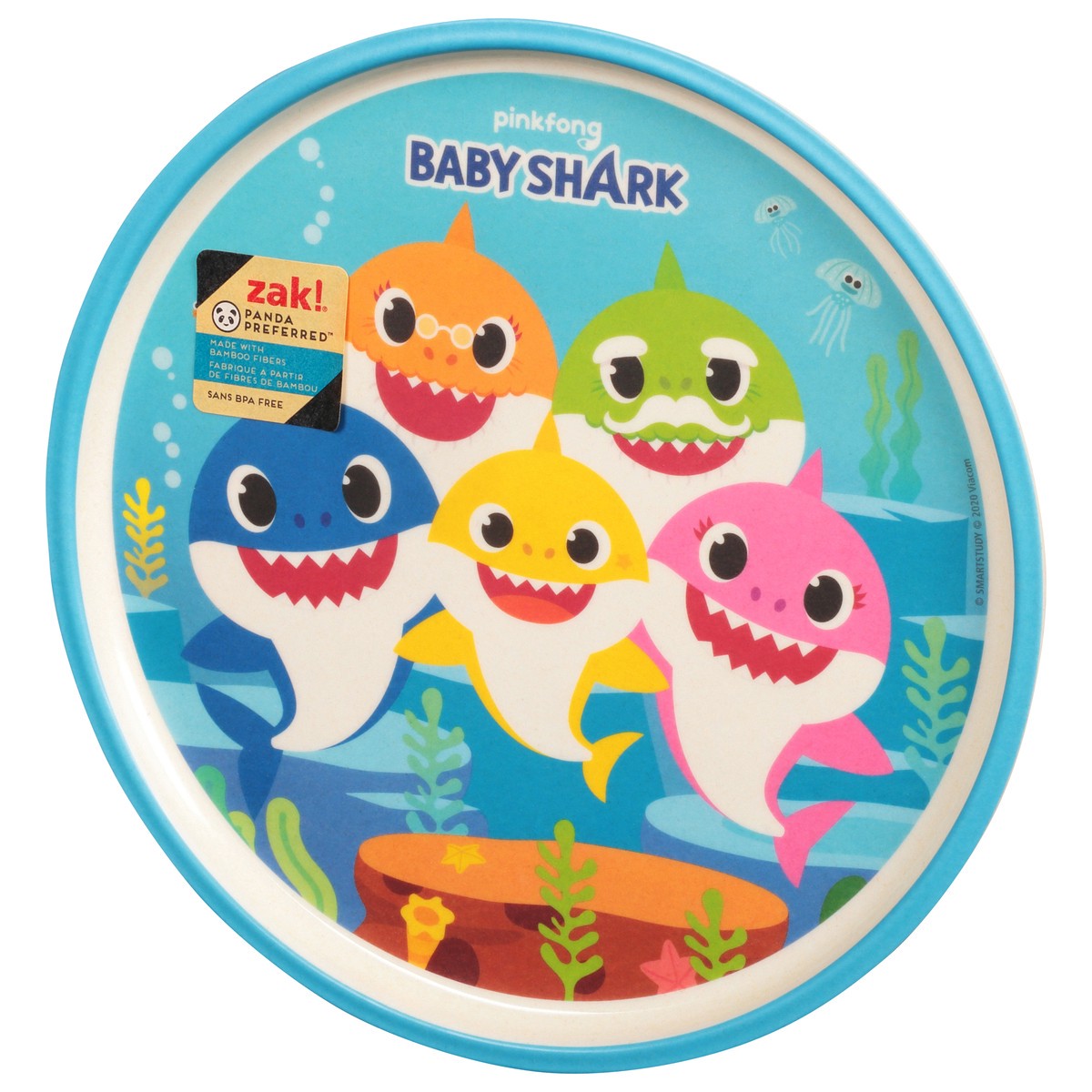 slide 3 of 9, Zak! Designs Zak Designs, Inc. Zak! Plate, Baby Shark, 1 ct
