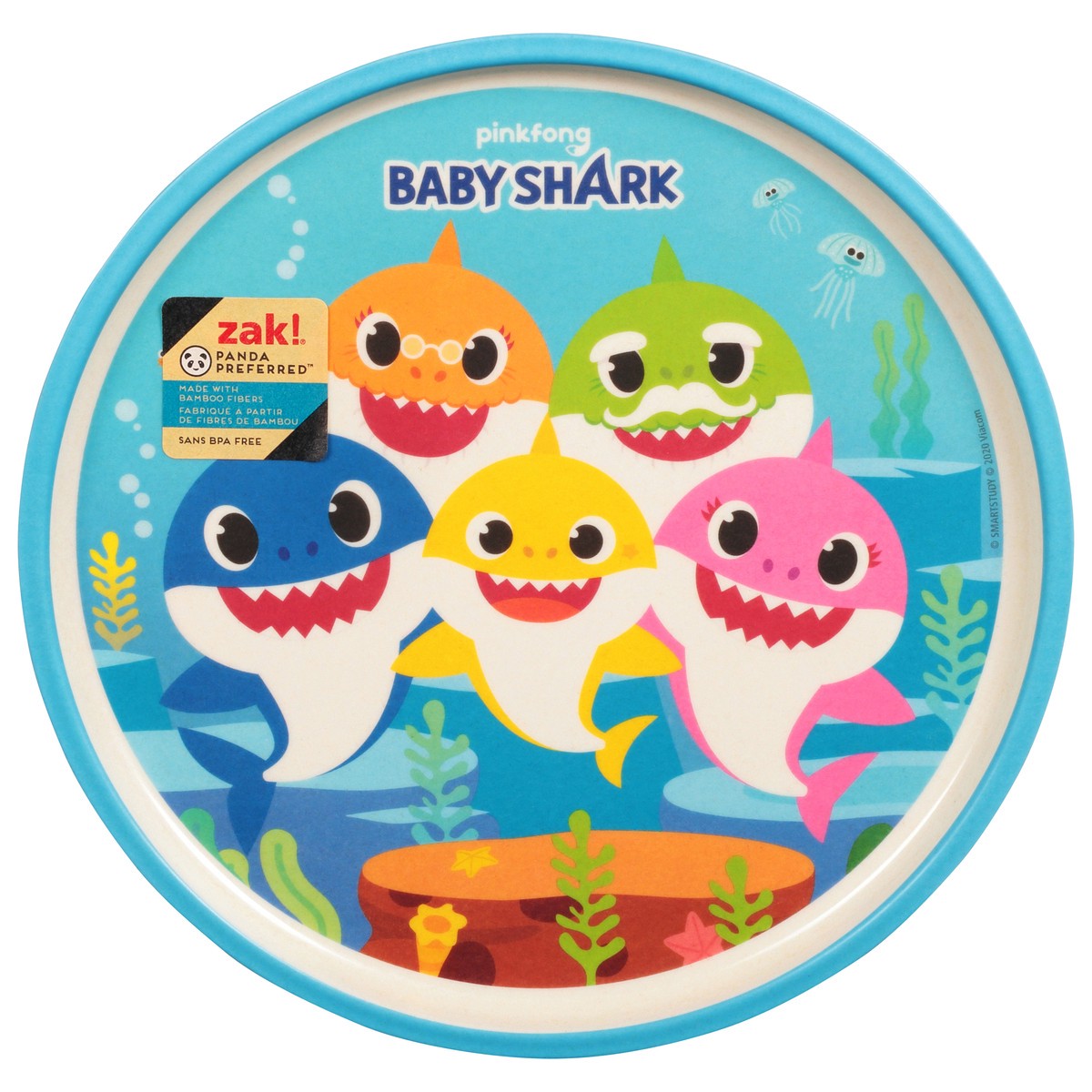 slide 1 of 9, Zak! Designs Zak Designs, Inc. Zak! Plate, Baby Shark, 1 ct