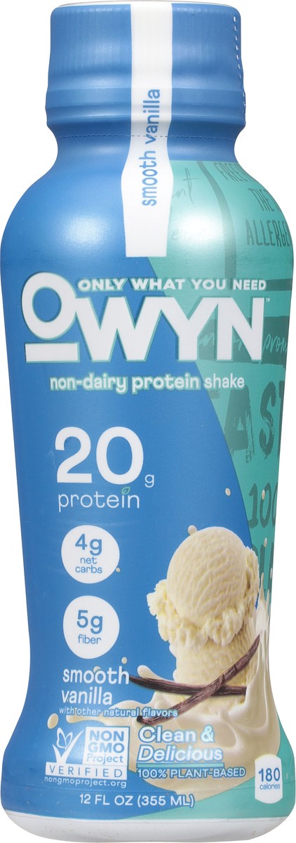 slide 3 of 12, OWYN Smooth Vanilla Plant-based Protein Drink, 12 fl oz
