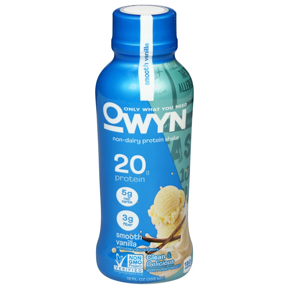 slide 1 of 12, OWYN Smooth Vanilla Plant-based Protein Drink, 12 fl oz