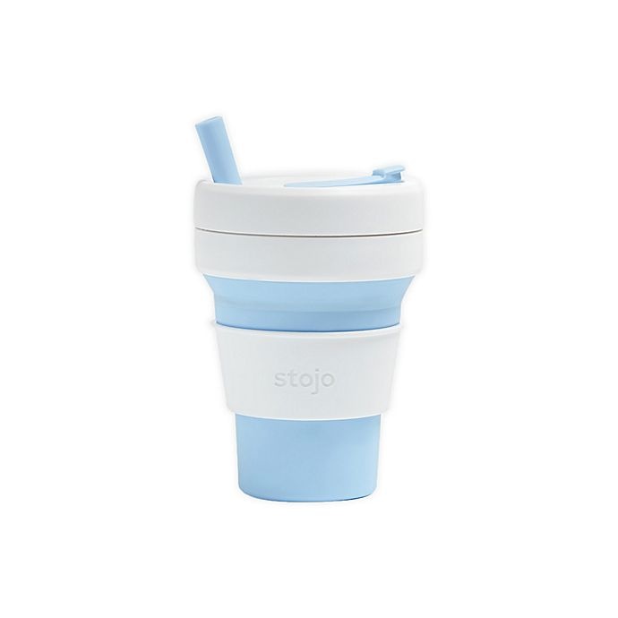 slide 1 of 2, Stojo Biggie Travel Mug - Sky, 1 ct